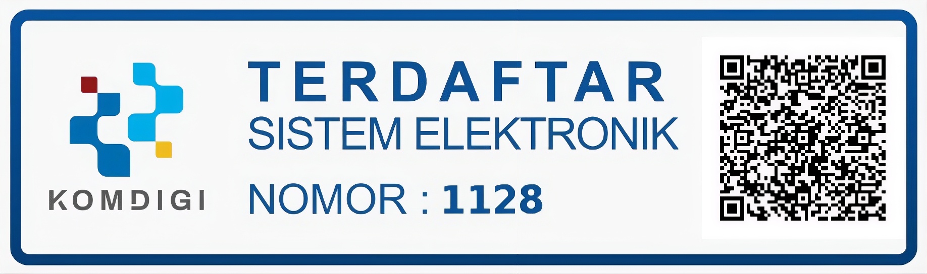 Terdaftar Sistem Elektronik PSE - Nomor 1128
